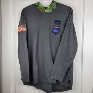 Nike Jordan Florida Gators Hooded  Shirt ON FIELD CAMO/GRAY Large Sports Casual